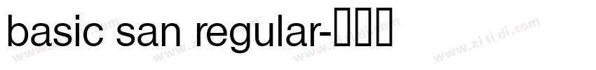basic san regular字体转换